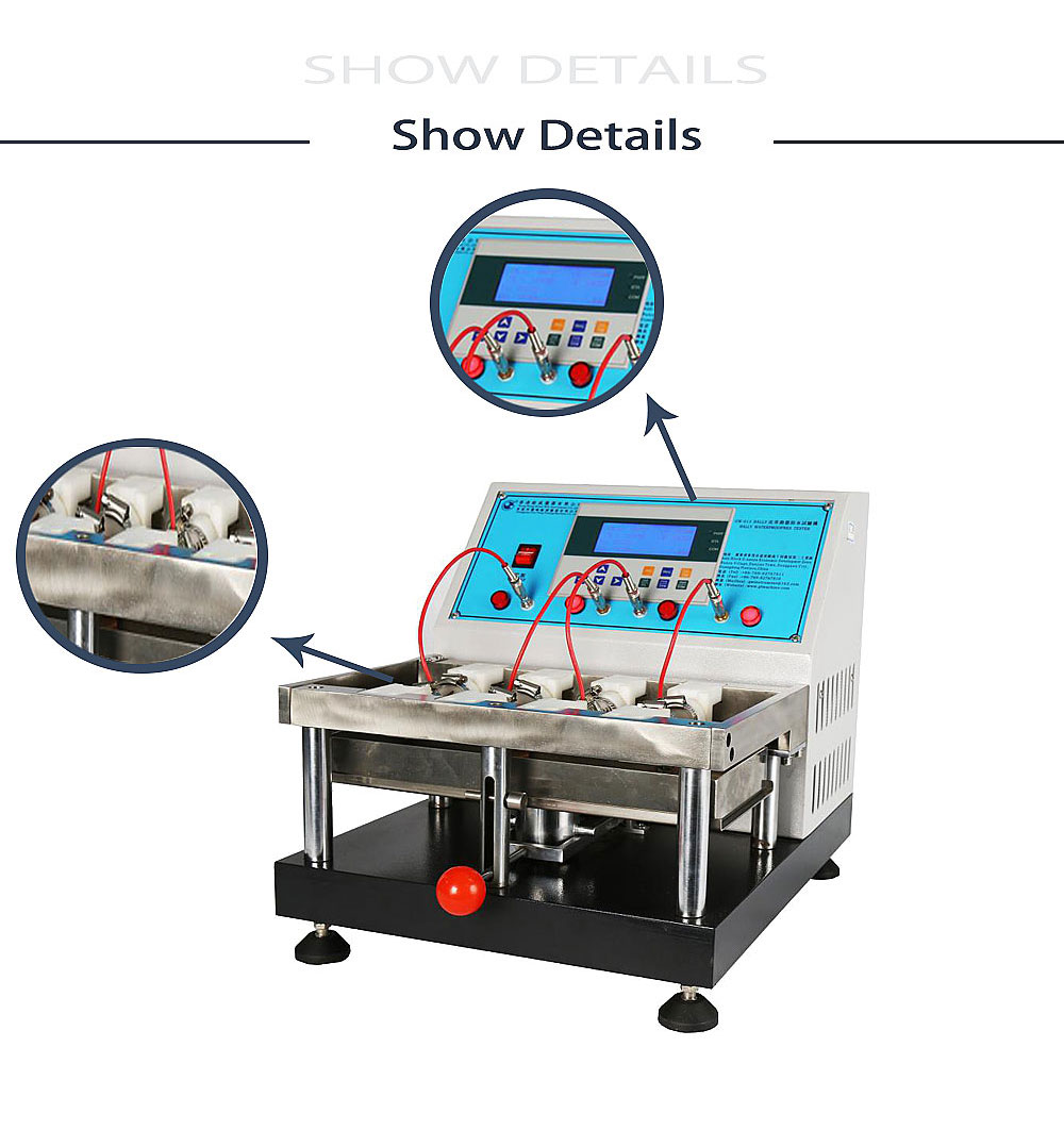 Machine de test en cuir électronique verticale